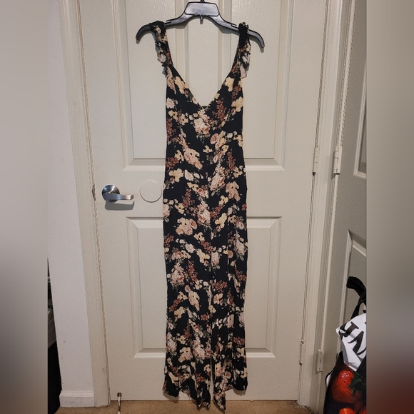 Zara Floral Wide Leg Jumpsuit - Picture 1 of 3